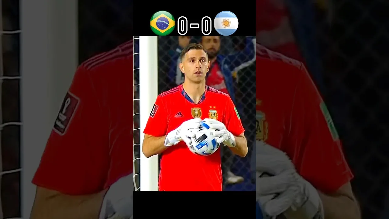 Brésil vs Argentine Match épique court 🥵🥶 #football #youtube #shorts #messi