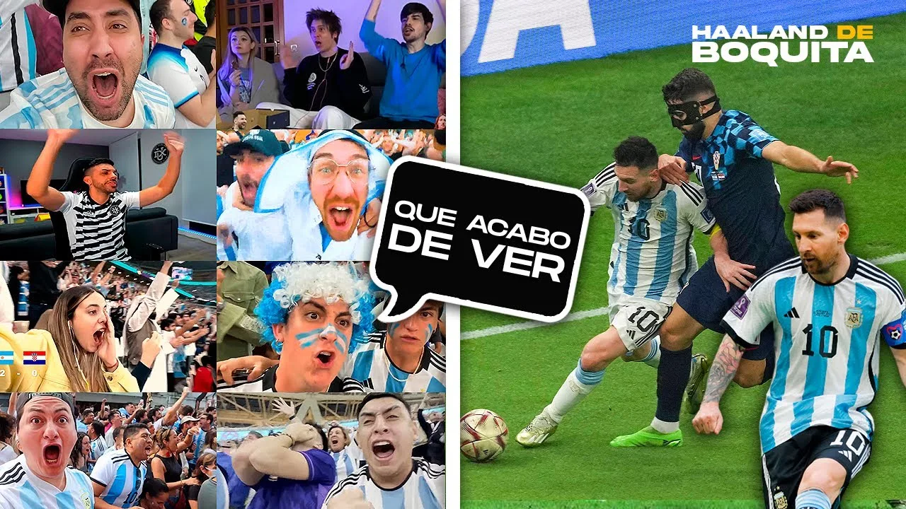 Asi reaccionaron al regate de Lionel Messi contra Croacia