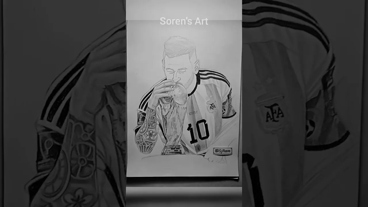 Lionel Messi drawing| Soren’s Art #lionelmessi #messi