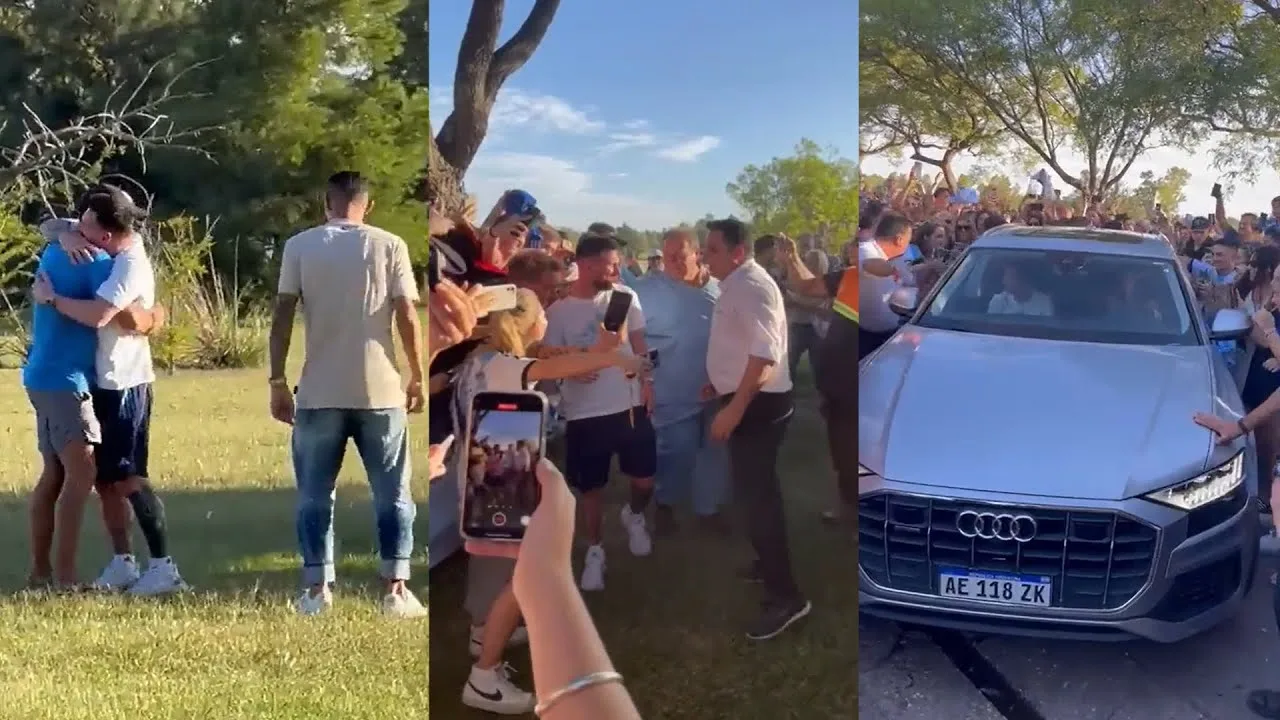 Lionel Messi Arrives In His Hometown Rosario After Winning