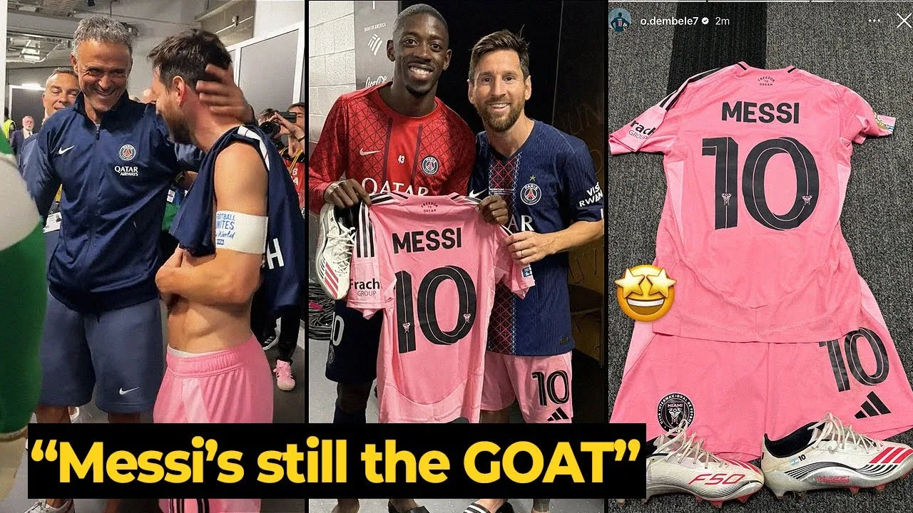 Moment Messi est consolé par Ousmane Dembele et d’autres anciens coéquipiers après que Inter Miami s’écrase