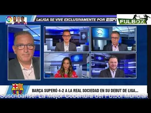 Barcelona GOLEÓ 4-2 Real Sociedad SIN Leo Messi Jugadores