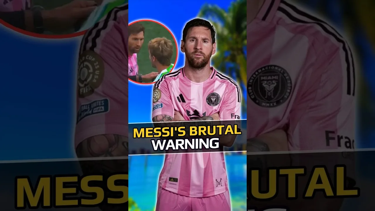 Les mots choquants de Messi à l’adversaire #shorts