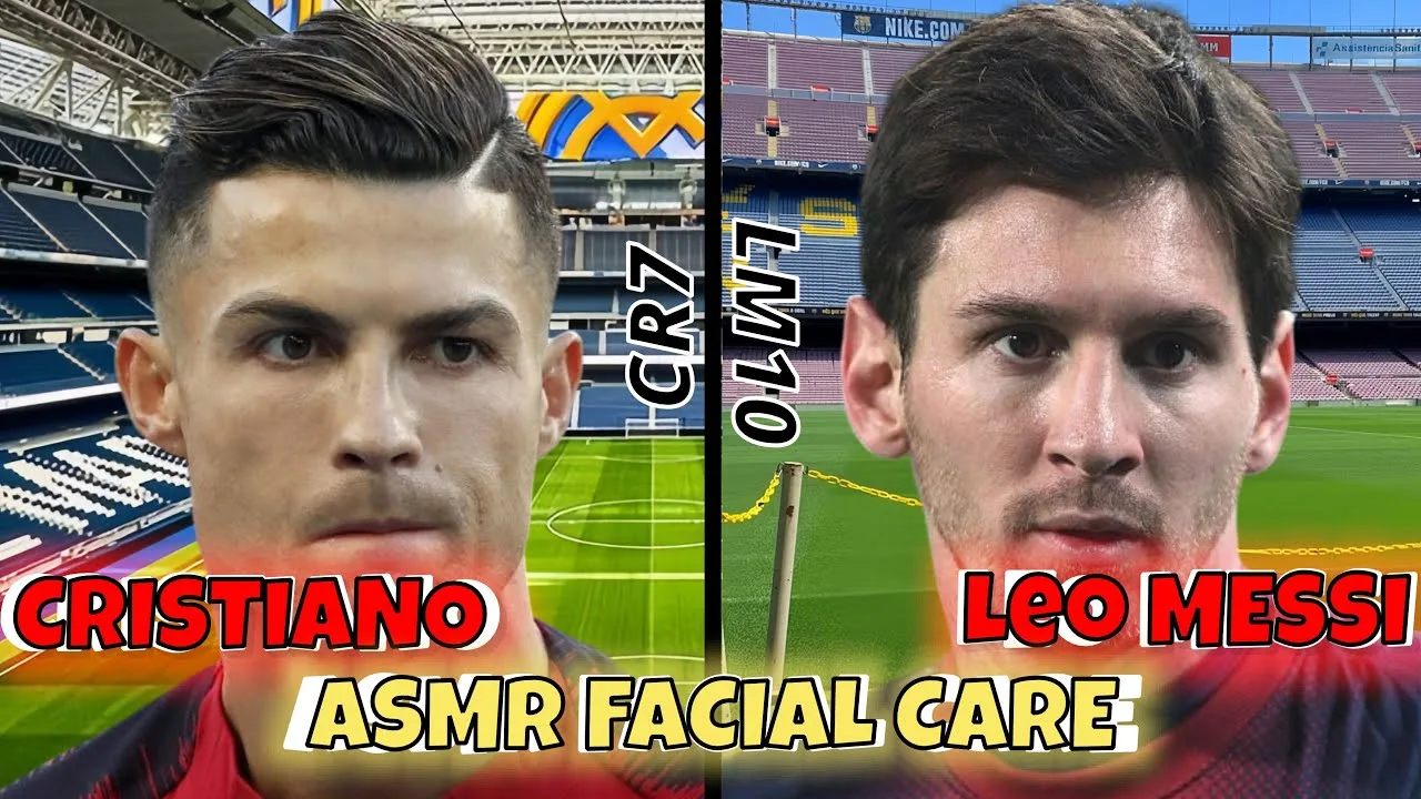 Cristiano Ronaldo & Leo Messi Facial Care pour rester beau (ASMR)