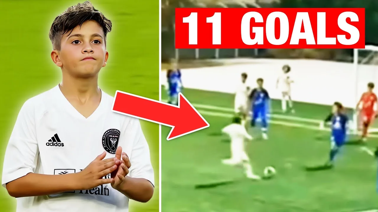 Thiago Messi marque 11 buts en un match 😱