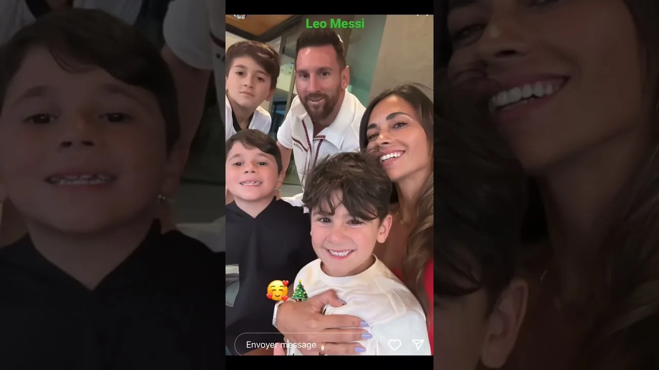 Lionel Messi and Antonella Roccuzzo with family #messi