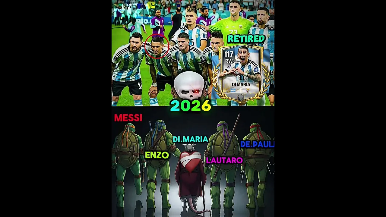 Di Maria x Leo Messi x Argentine Compétences 🤣