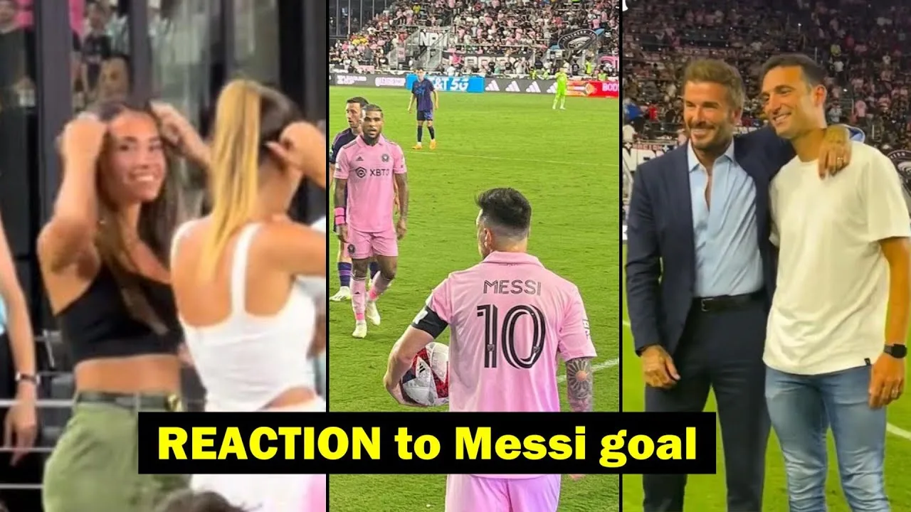 Beckham, Scaloni, Antonela’s Reaction to Messi’s goal vs