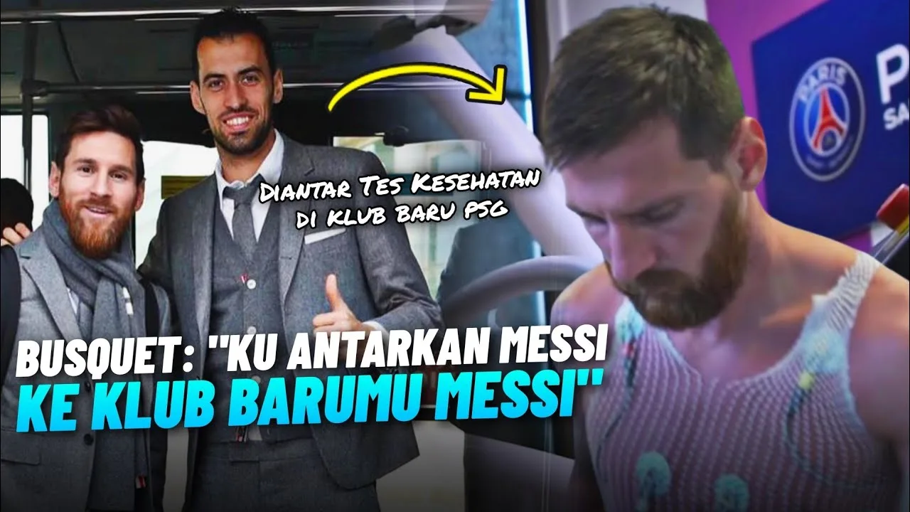 MESSI PAMITAN  Tertangkap Kamera Sergio Busquet Antarkan