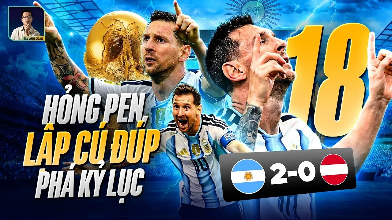 MESSI BASSE LE STYLO, FAIT UN DOUBLE, BAT LE RECORD ! L’ARGENTINE GAGNE POUR CONVAINCRE L’AUTRICHE
