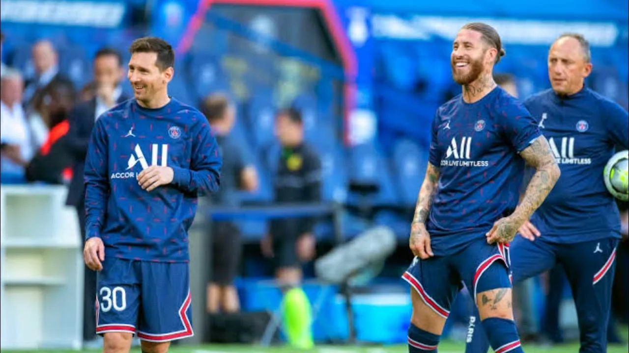 Messi, Naymer, Ramos, Training Session PSG Training Camp |