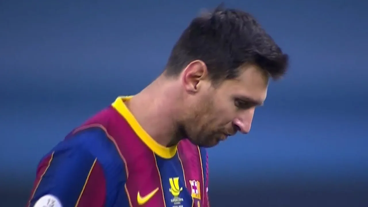 Lionel Messi Red Card Barcelona vs Athletic Bilbao