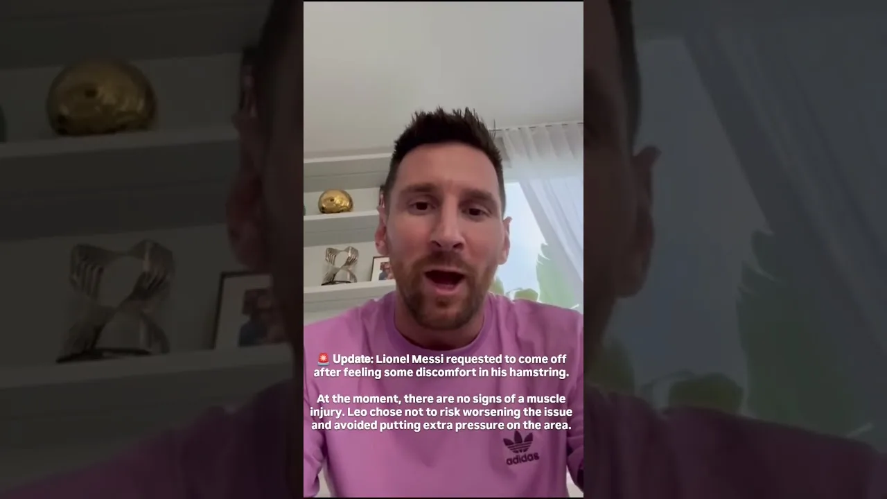 Officiel : Lionel Messi n’est pas blessé. Leo Messi a demandé à être remplacé parce qu’il se sent #messi