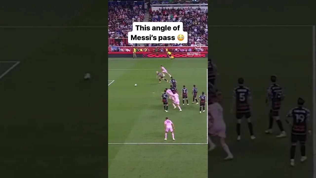 This angle of messi’s passe 😀Lionel Messi the best football player of all time