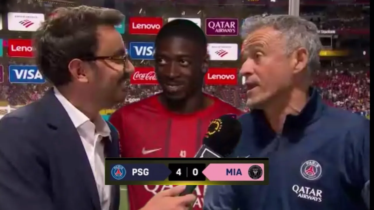 Luis Enrique et Ousmane Dembele Réactions sur le PSG éliminant l’Inter Miami de Lionel Messi