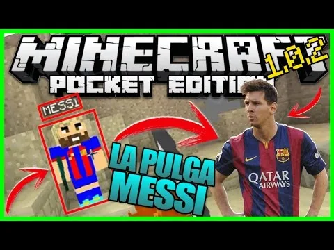 Como Invocar a Leo Messi!!! Minecraft PE 1.0.2 – LIONEL