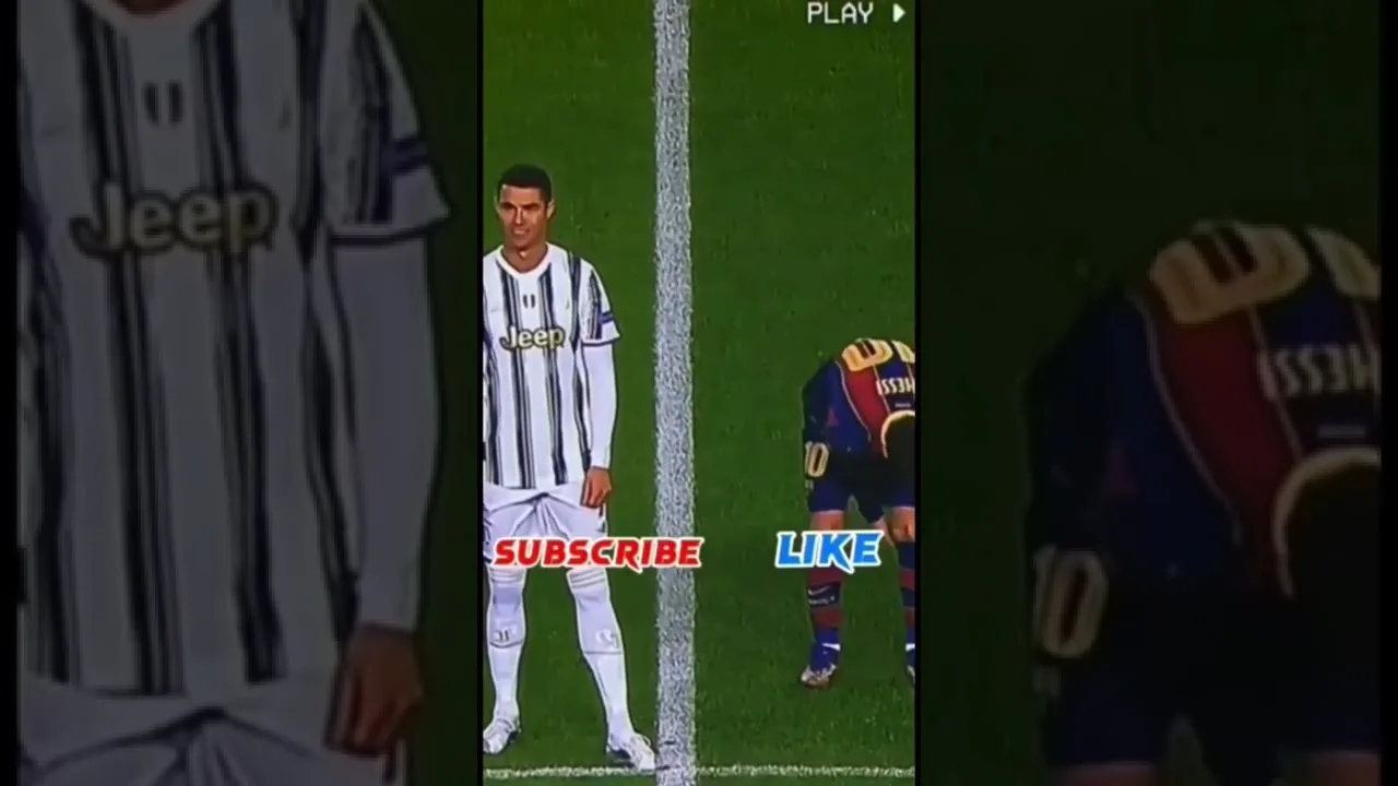 Cristiano Ronaldo ( Subscribe  ) Leo Messi (Like)