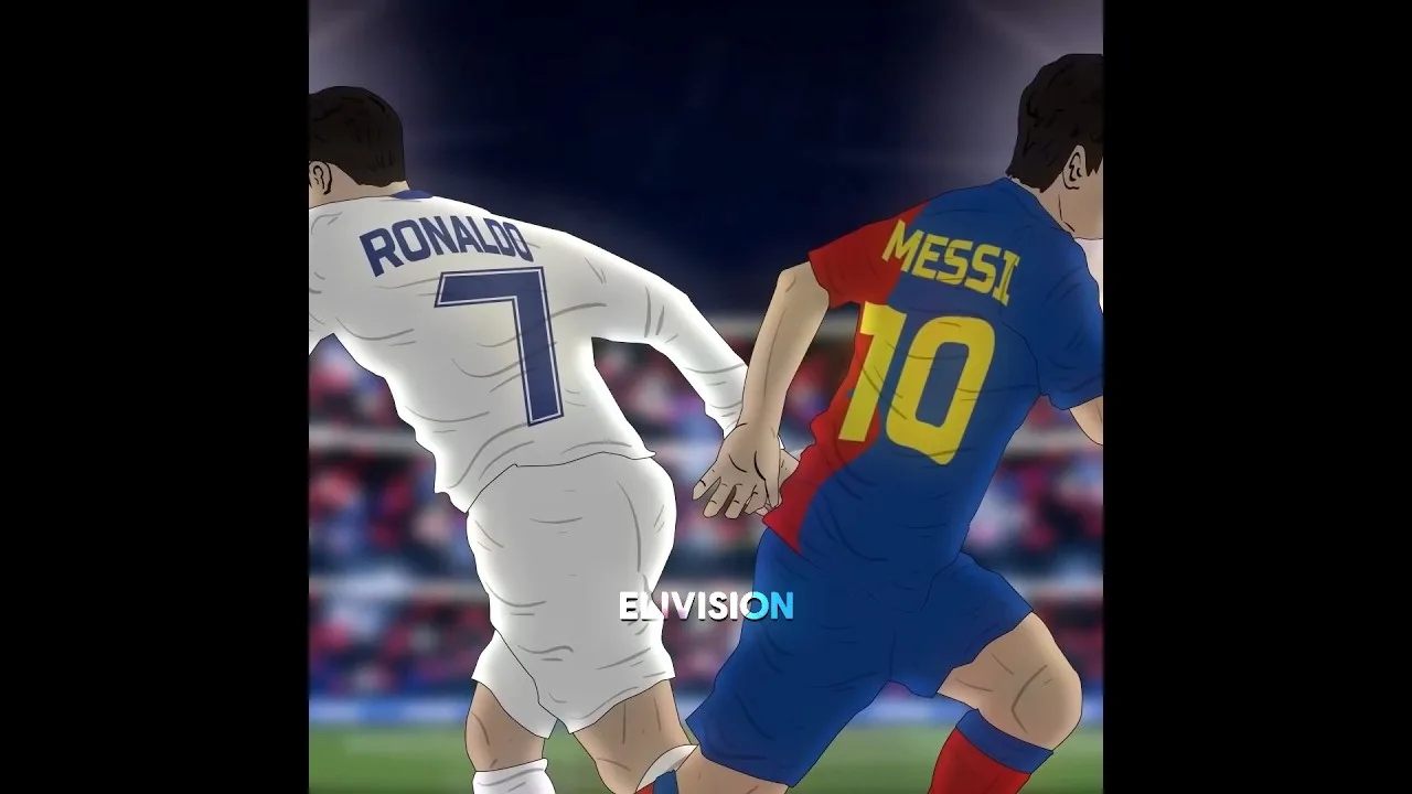Quand Cristiano Ronaldo a rencontré Lionel Messi pour la première fois lors d’une finale de l’UCL 🏆🔥…