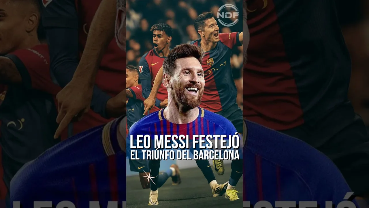 Leo Messi a célébré la victoire de Barcelone 4 contre 0 Real Madrid 😱