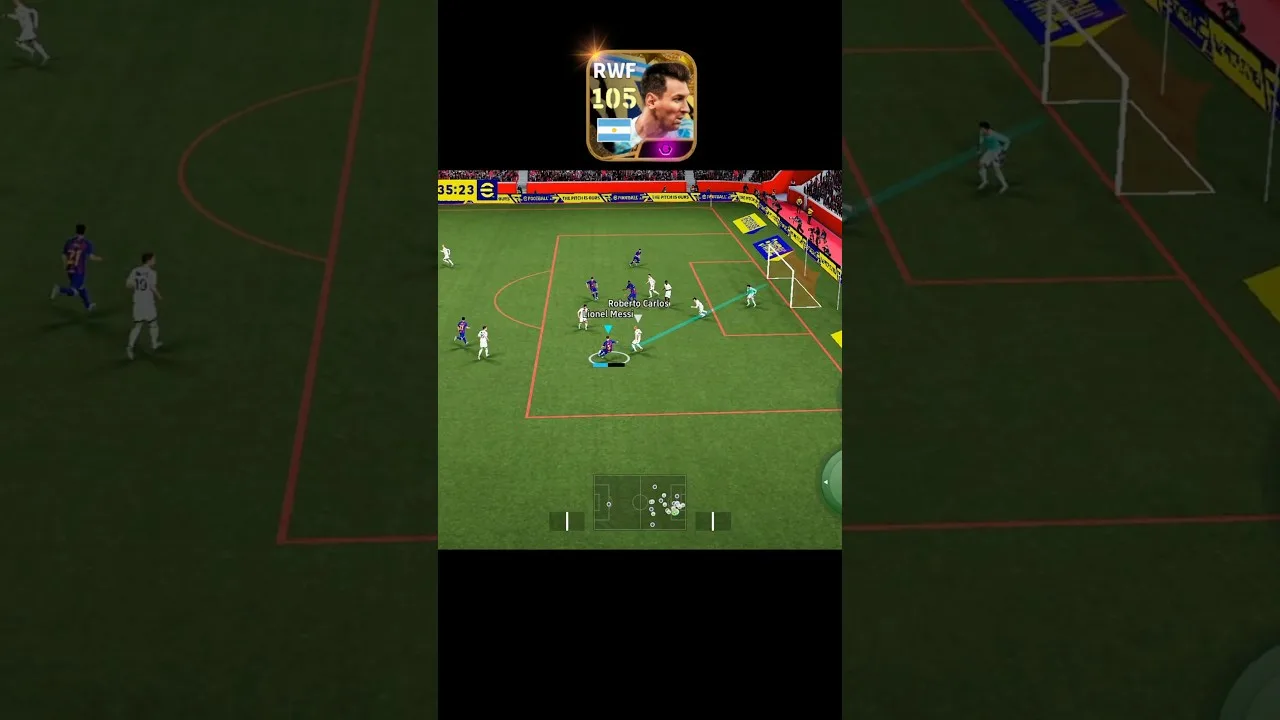 🔥Leo Messi dribble🤩||#efootball #shorts