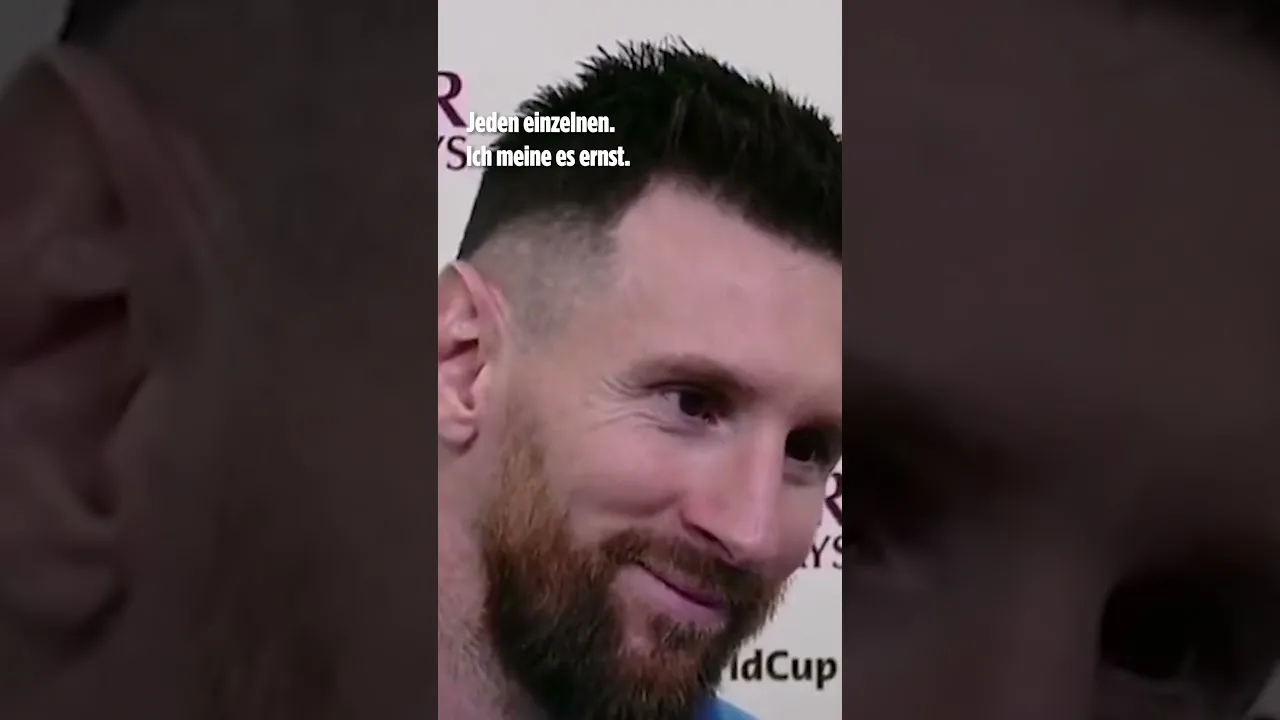 TV-Reporterin mit Liebeserklärung an Lionel Messi | #shorts