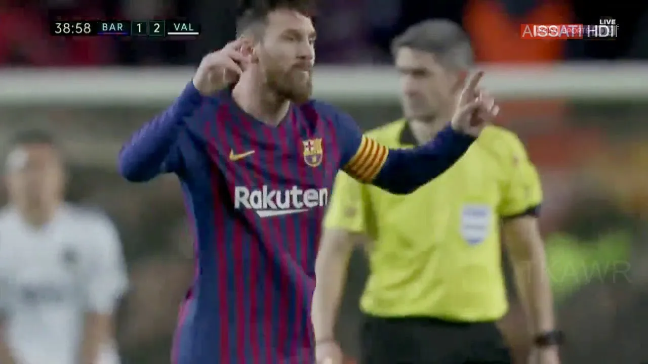 Lionel Messi Goal penalty   vs Valencia