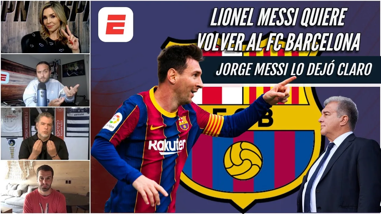 LIONEL MESSI quiere volver al Barcelona. Lo dijo su padre