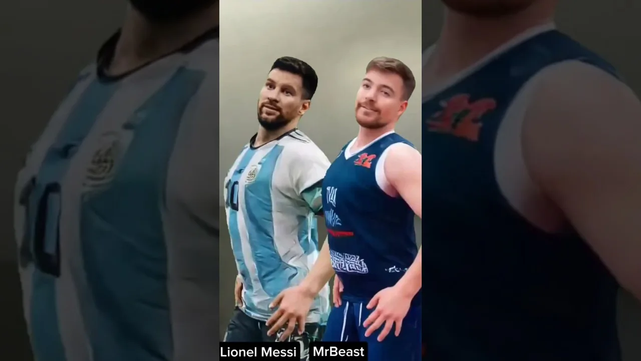 MrBeast y Lionel Messi Bailando Bailalo Rocky Trend Tiktok #mrbeastshorts #messi #mrbeast2