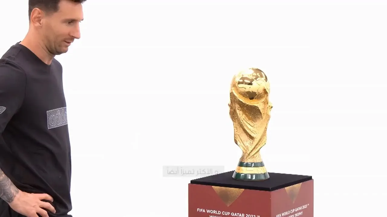 La reacción de Lionel Messi al ver la Copa del Mundo: “Es
