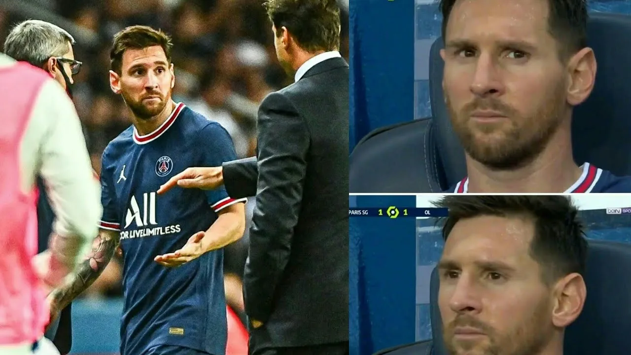 Leo Messi Angry after being substituted by Pochettino in Psg
