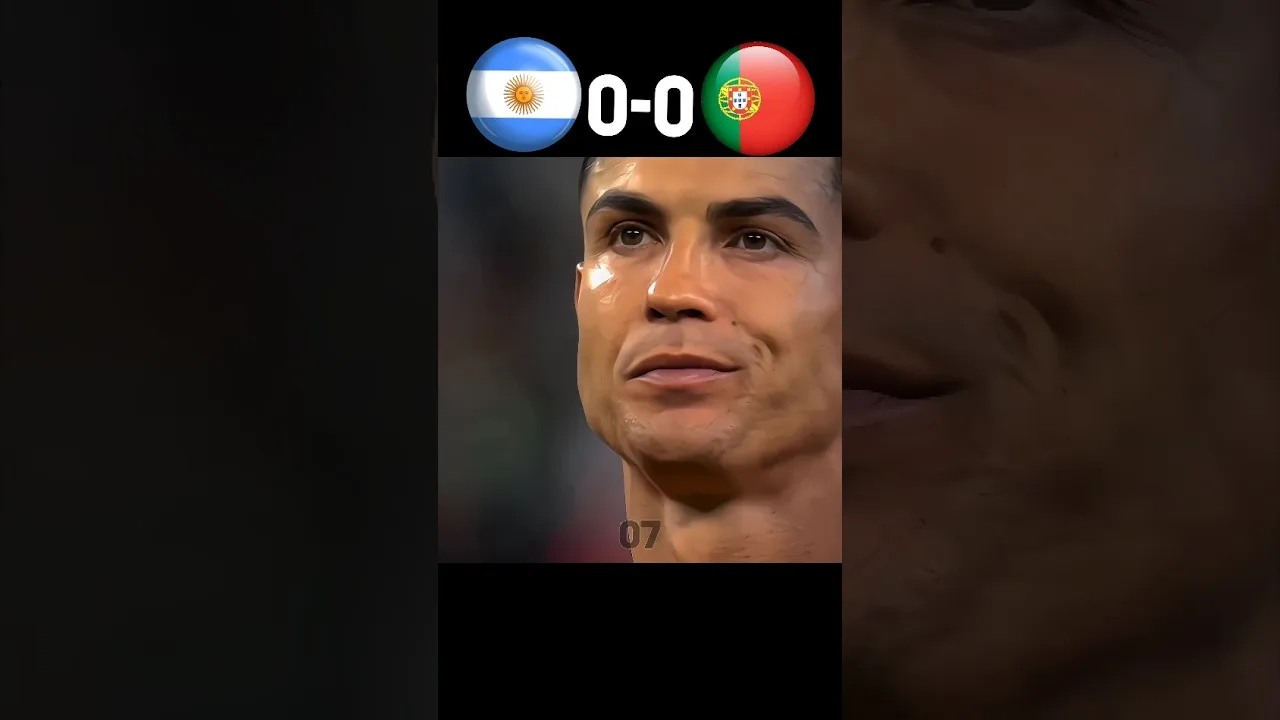 Ronaldo a détruit Lionel Messi Portugal vs Argentine | Coupe du monde 2026 Imaginaire 🥶🔥 | #football # CR7