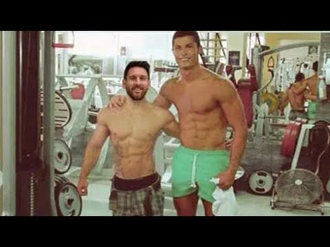 Gym Training Lionel Messi & Cristiano Ronaldo !! 2017