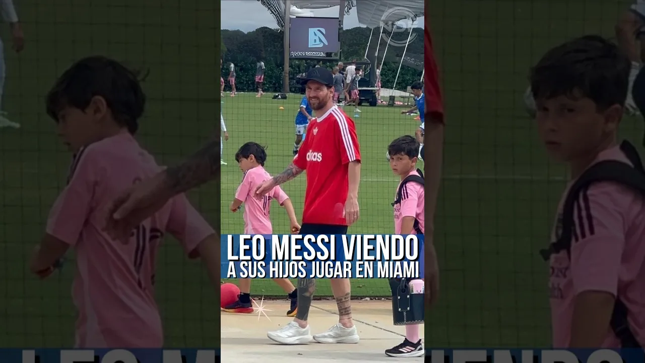 Leo Messi est allé voir ses enfants jouer au football 😍
