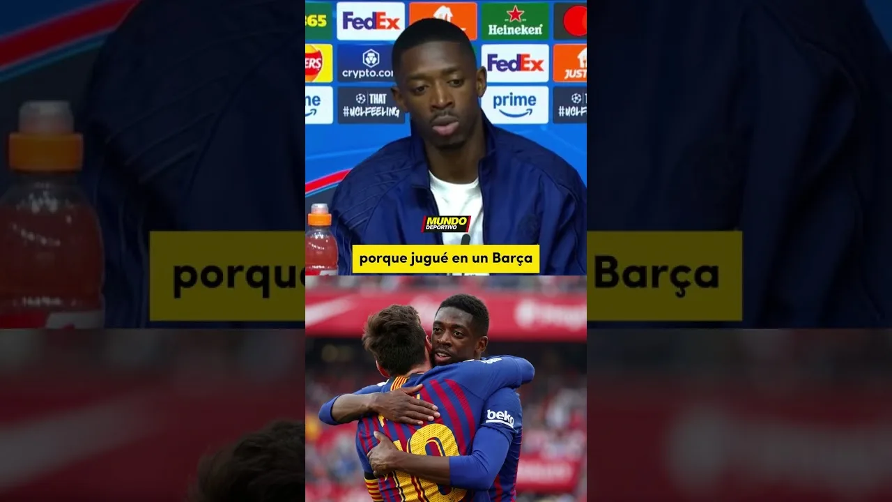 Dembélé: « J’ai joué au Barça de Leo Messi » #shorts