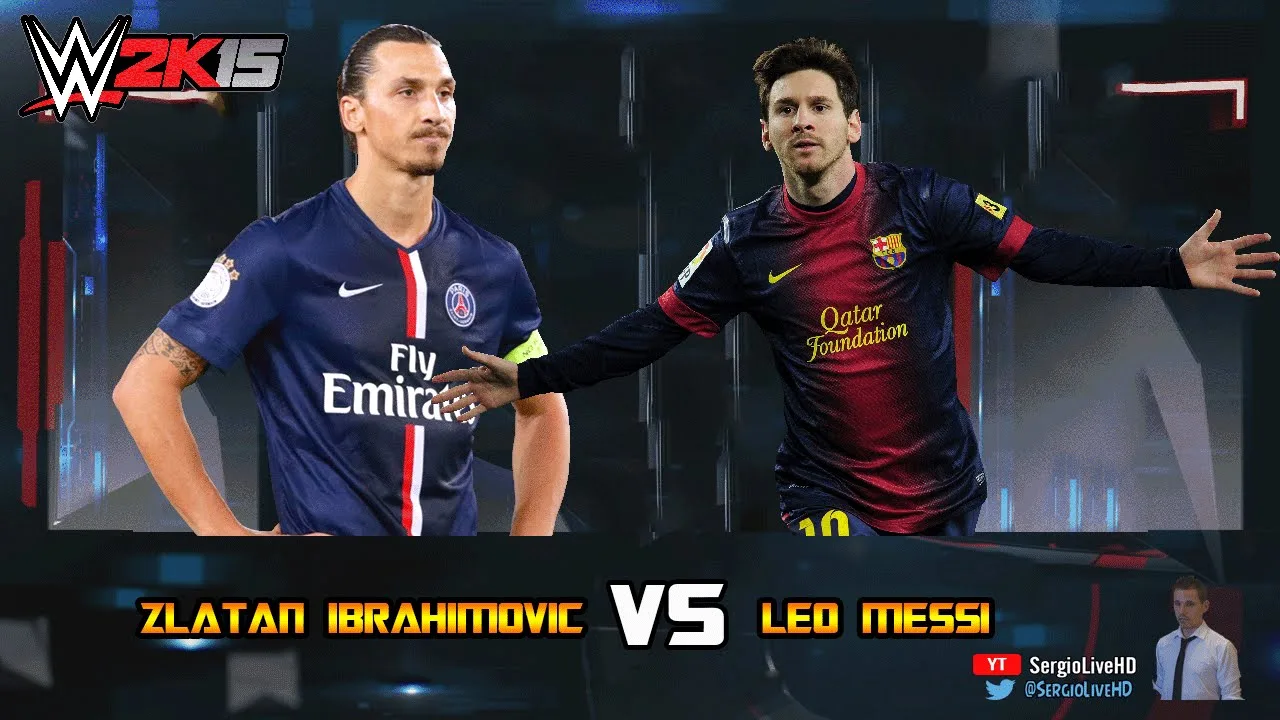 ZLATAN IBRAHIMOVIC vs LEO MESSI | WWE 2K15