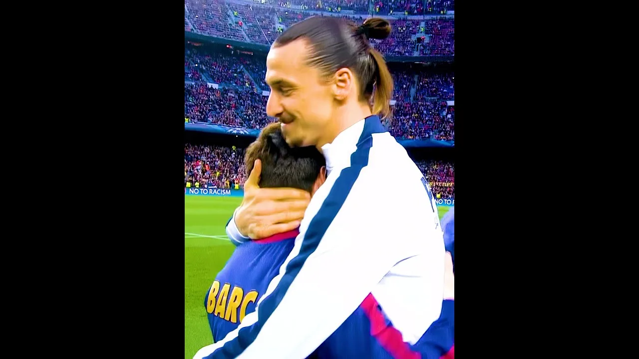Amitié Messi et Zlatan 😌