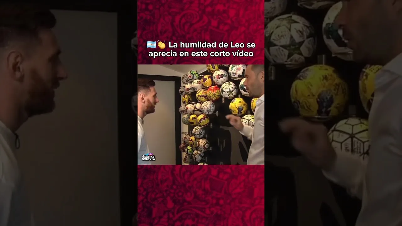 🇦🇷 La HUMILDAD de Leo Messi 👏 | #football #footballshorts #futbol #soccer