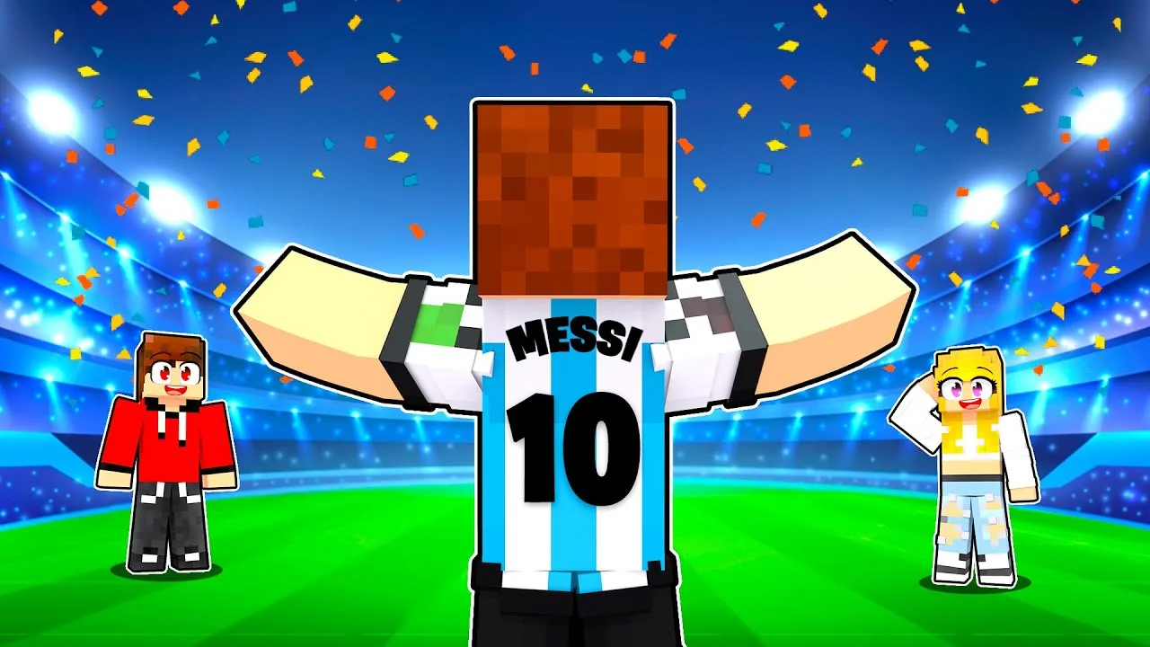 DZIEŃ Z ŻYCIA LEO MESSI w Minecraft!