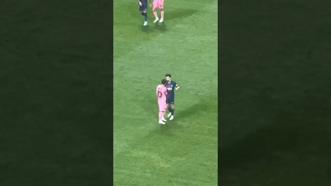 Messi and Vitinha 🫂 #messi #leomessi #vitinha #intermiami #psg #football #fyp