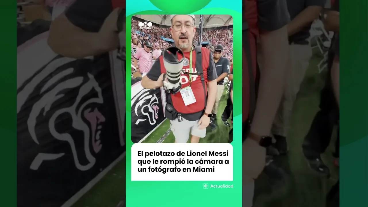 Le coup de Lionel Messi qui a cassé l’appareil photo d’un photographe à Miami