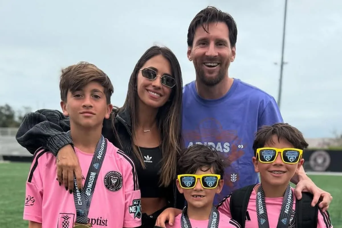 Anto Roccuzzo et Leo Messi ont célébré les victoires de leurs enfants dans un tournoi de football: « Champions pour trois »