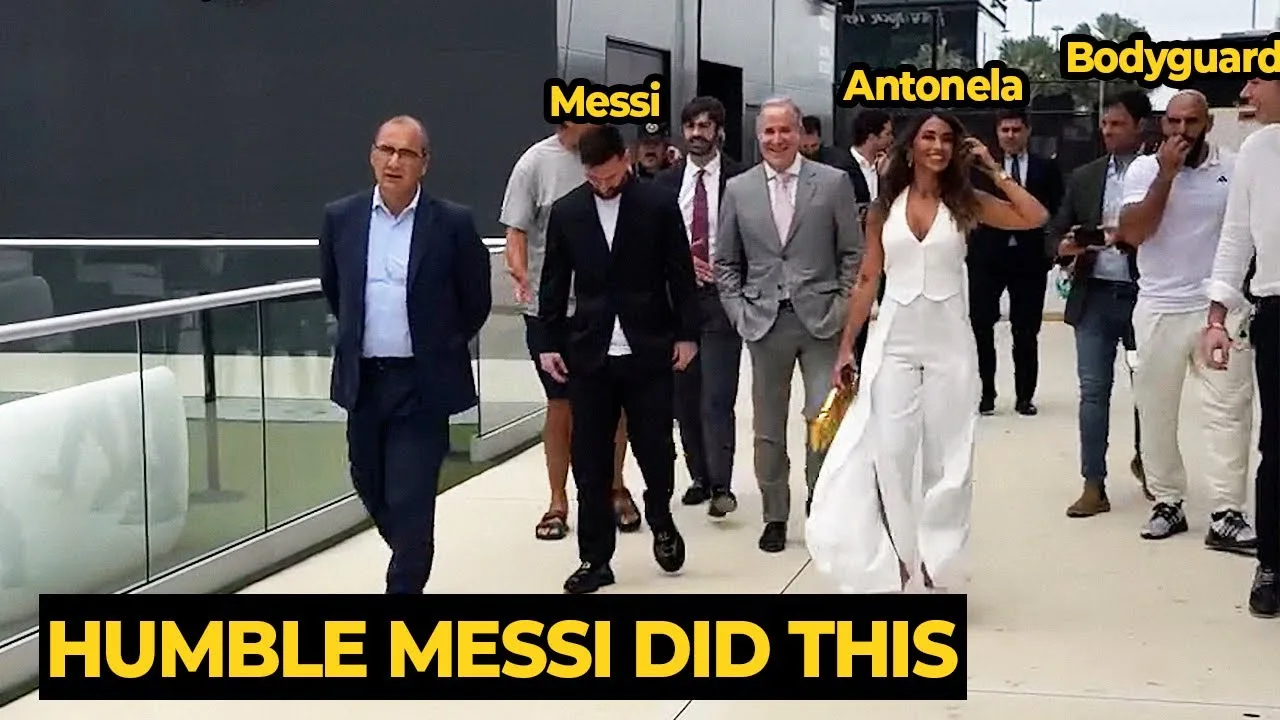 Humble MESSI a également invité son garde du corps au prix MARCA, regardez sa réaction… | Actualités footballistiques