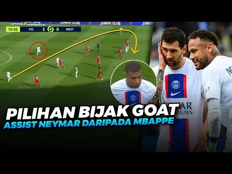 MULAI BENCI MBAPPEAksi Leo Messi Lebih Pilih Umpan Neymar