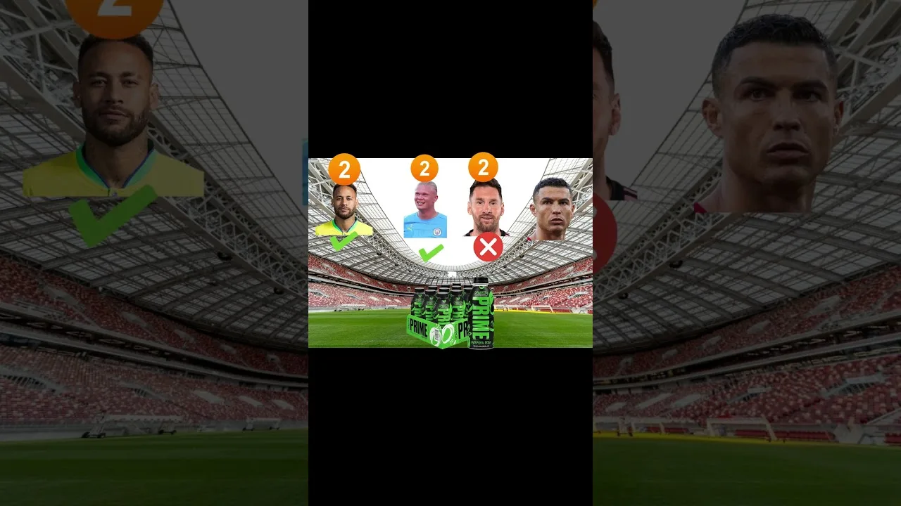 Cristiano Ronaldo, Lionel Messi, Neymar Jr, Erling Haaland