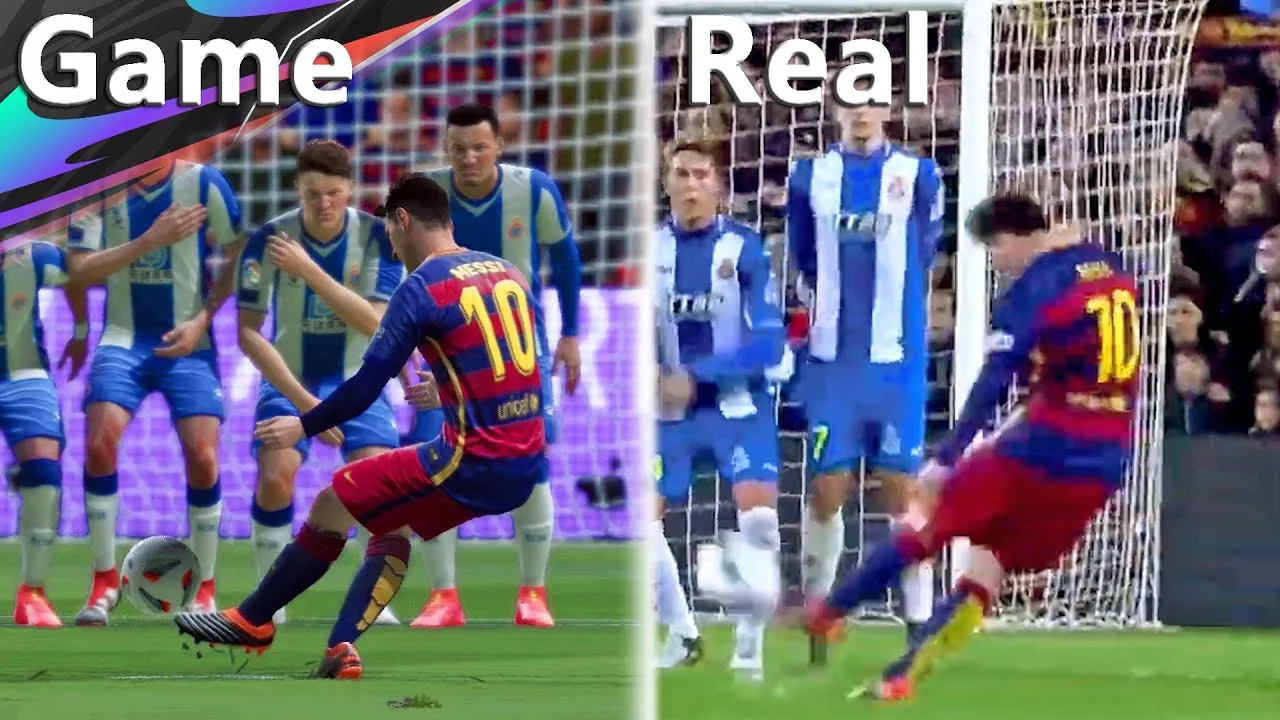 Lionel Messi‘s Best Free Kicks Recreated on FIFA X PES