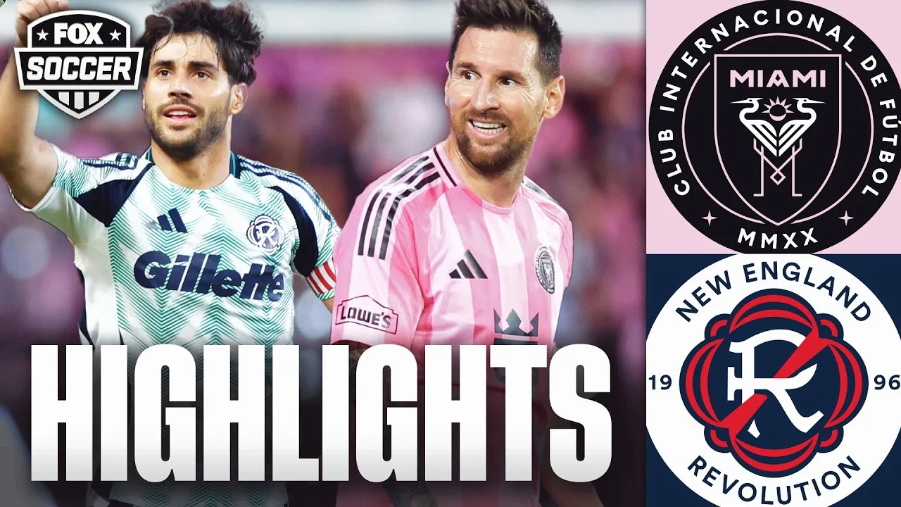 Lionel Messi et Inter Miami CF contre New England Revolution faits saillants ⚽️ FOX Soccer