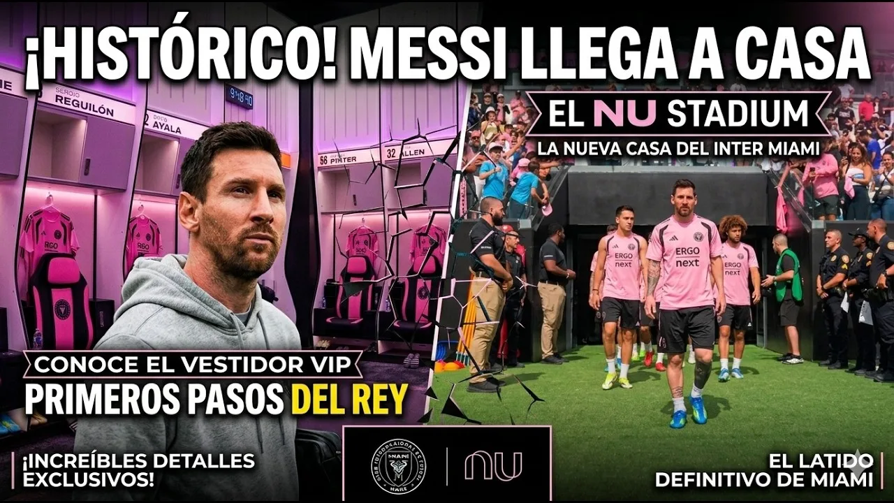 MESSI LIBÈRE SA NOUVELLE MAISON 🏠🐐 L’Inter Miami fait connaissance avec le NU STADIUM : « C’est un rêve devenu réalité »