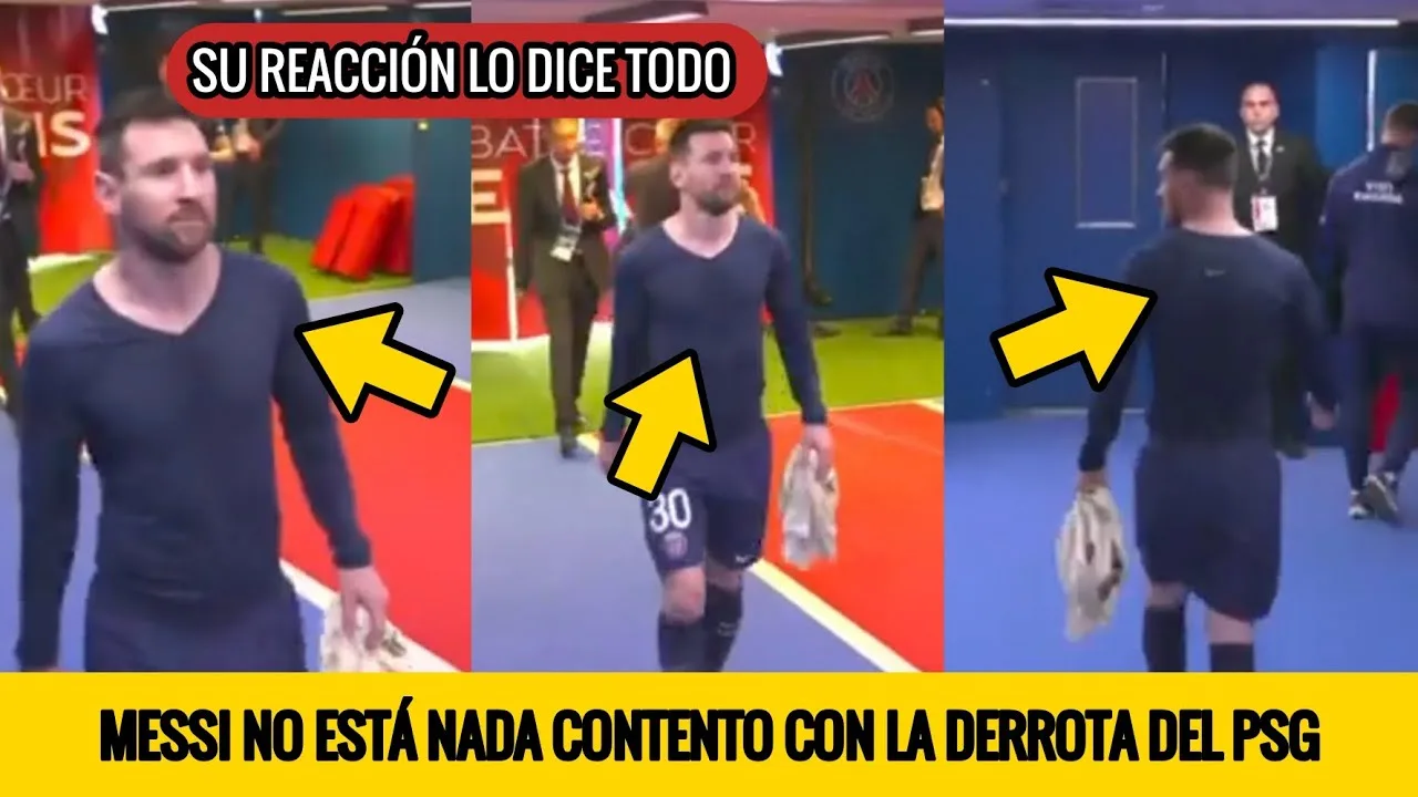 ¡MESSI ENOJADO! LA REACCIÓN DE LEO MESSI DESPUÉS DE PERDER