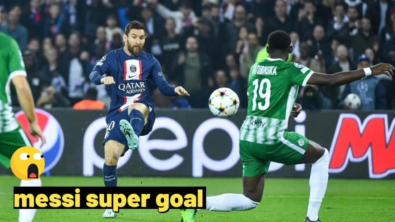 Messi and Mbappe classy goals vs Maccabi Haifa