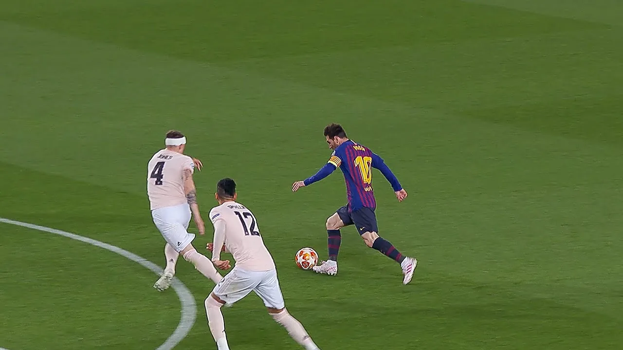 Lionel Messi vs Manchester United (Home) UCL 2018/19 –